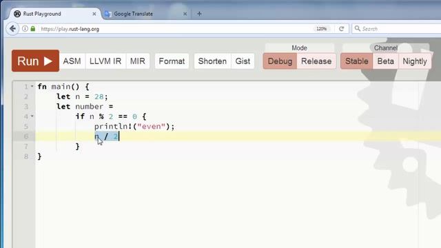 if-else Statement in Rust can Return a Value - Rust language tutorial смотреть онлайн