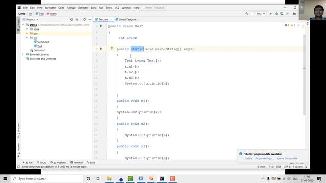 Instance Variables|Variables in Java | JAVA TUTORIALS смотреть онлайн