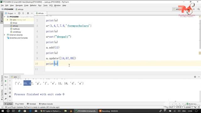 #10 Sets in Python | Data Type | PyCharm | Hindi смотреть онлайн