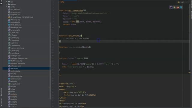 Search for a movie from a mysql database in PHP смотреть онлайн