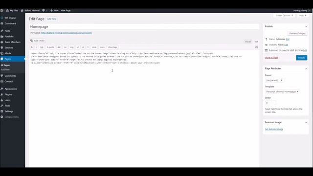 Ballard WordPress Theme - Minimal Demo Overview смотреть онлайн