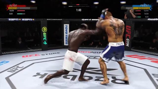 Kimbo Slice VS Issac Frost UFC 4 Fight brutal KO смотреть онлайн