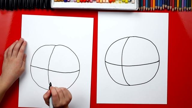 How To Draw A Basketball For Young Artists! смотреть онлайн