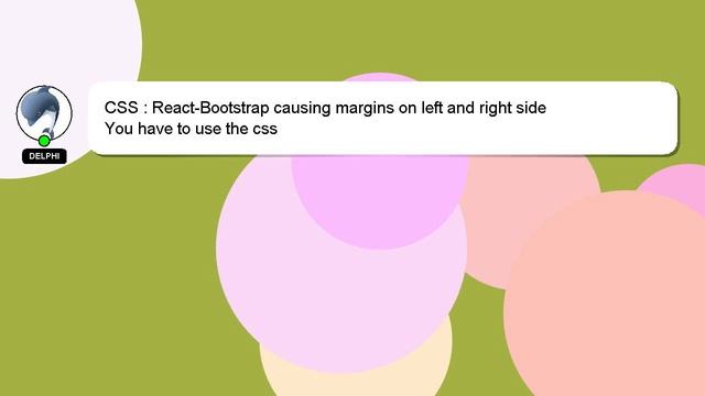 CSS : React-Bootstrap causing margins on left and right side смотреть онлайн