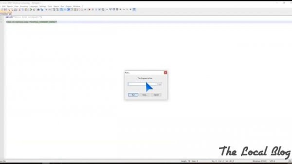 How to run python program on notepad++