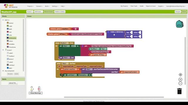 How to Make a Weather App and what is API | #Technovation Girls #Coding tutorial смотреть онлайн