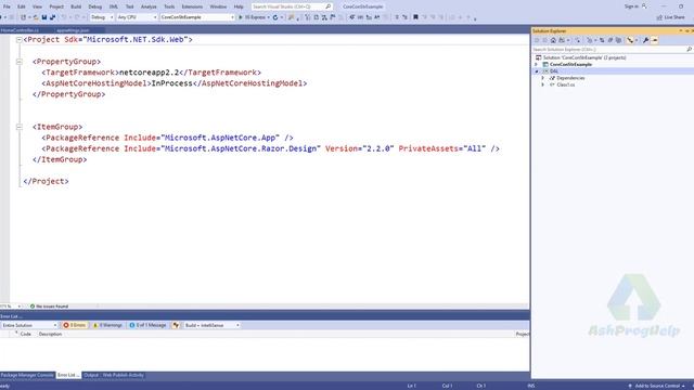 Get connection string from appsettings.json in ASP.Net Core смотреть онлайн