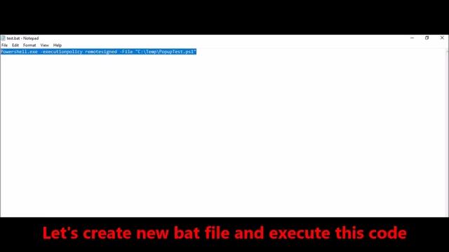 Bat File to execute PowerShell смотреть онлайн