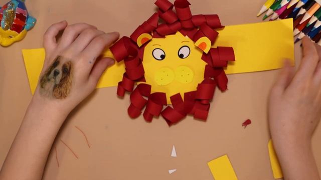 Поделки из бумаги, как сделать Льва своими руками из бумаги смотреть онлайн