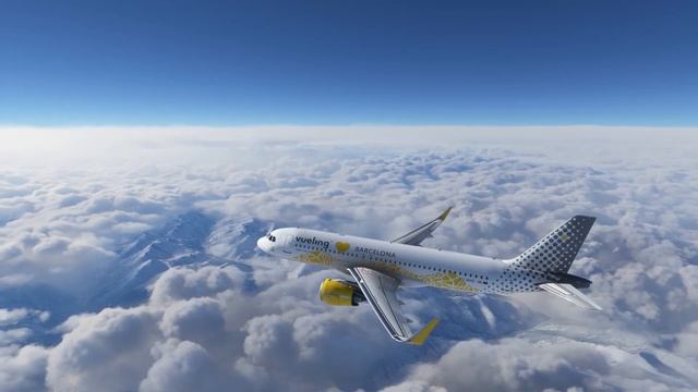 FLIGHT SIMULATOR 2020 | BERGAMO (LIME) - SAN SEBASTIAN (LESO) | Airbus A320 | Vueling. Crazy Landin смотреть онлайн