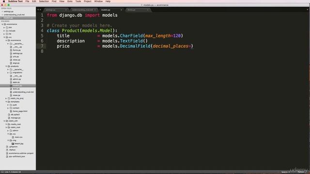 The Product Model - Build a Django eCommerce Web Application #12 смотреть онлайн