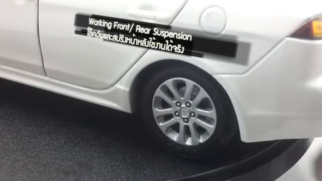 โมเดลรถ MITSUBISHI Lancer (White) ขนาด scale 1:18 смотреть онлайн