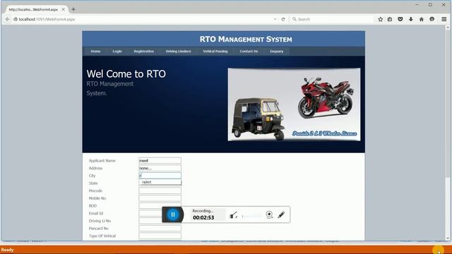 RTO Managment System In ASP.Net With Sql server 2005 смотреть онлайн