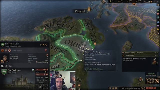 Murchad, King of Ireland Ep 03 Crusader Kings 3 Gameplay смотреть онлайн