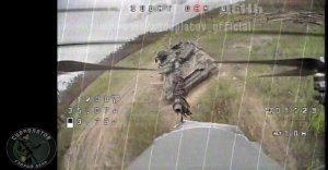 Уничтожение FPV дроном Т-64БВ ВСУ в районе Кременной/Destruction of the AFU T-64BV by FPV drone