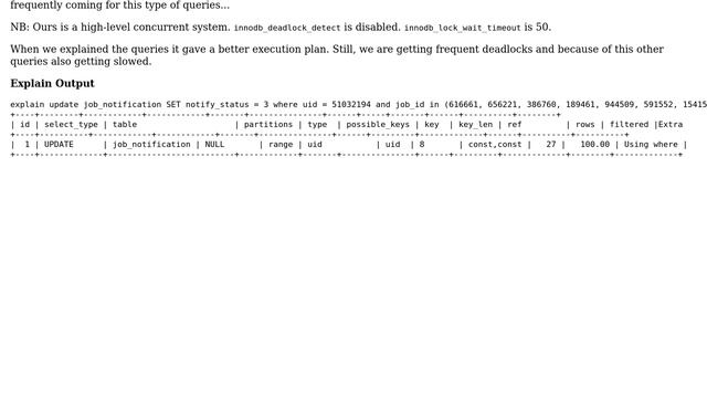 After upgrade from MySQL 5.5 to 5.7 queries are more frequently encountering deadlock смотреть онлайн