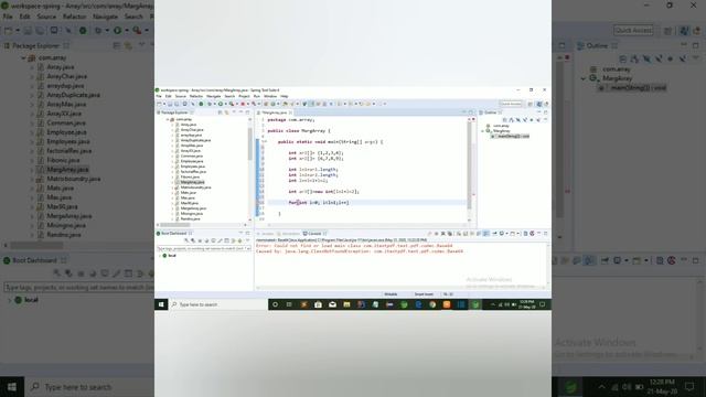 java ..How to merge Two arrays in java. смотреть онлайн