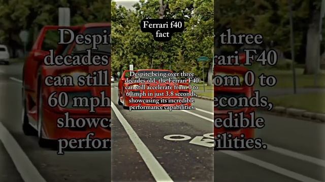 Ferrari F40 – Zero to 60 in 3.8 Seconds смотреть онлайн