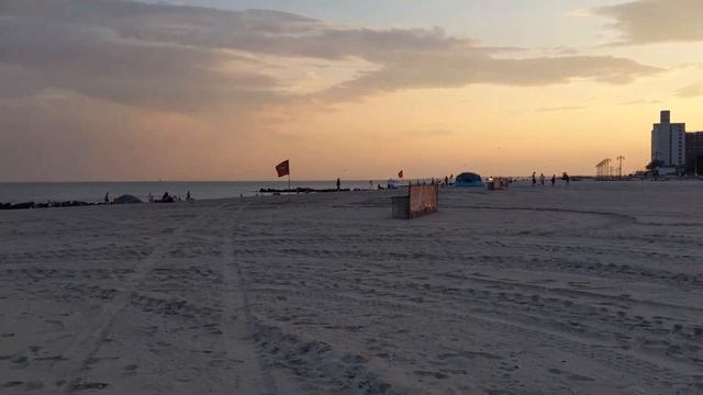 2023 Coney Island Beach Beautiful Sunset-Seagull-Atlantic Ocean康尼岛海滩看美丽的日落夕阳西下/海鸥海鸟自由飞翔/壮丽的大西洋海滨风光 смотреть онлайн