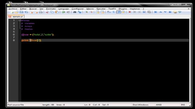 Perl - Vars , Arrays & Hashes - Parte 2 смотреть онлайн