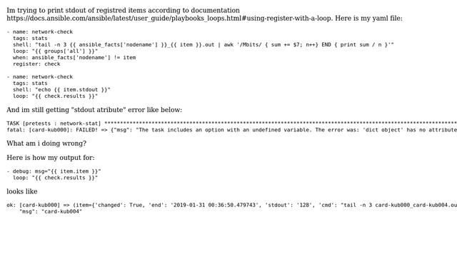 DevOps & SysAdmins: Ansible stdout from item collected with loop смотреть онлайн