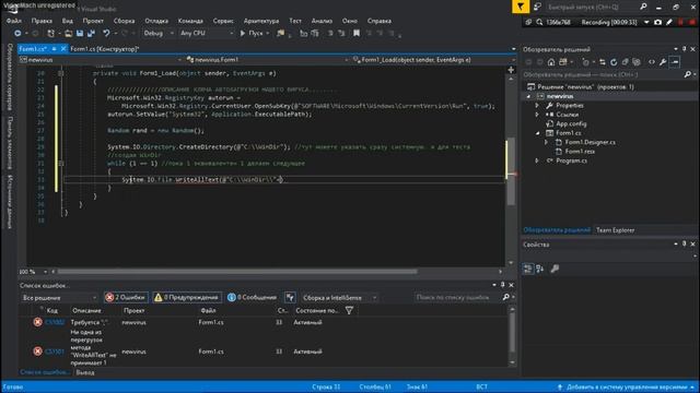 Как написать злой вирус на C# (FUD) смотреть онлайн