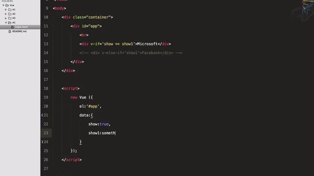 Vuejs 2.0 Beginner Series | V-if, V-else, V-show and an example project #5 смотреть онлайн