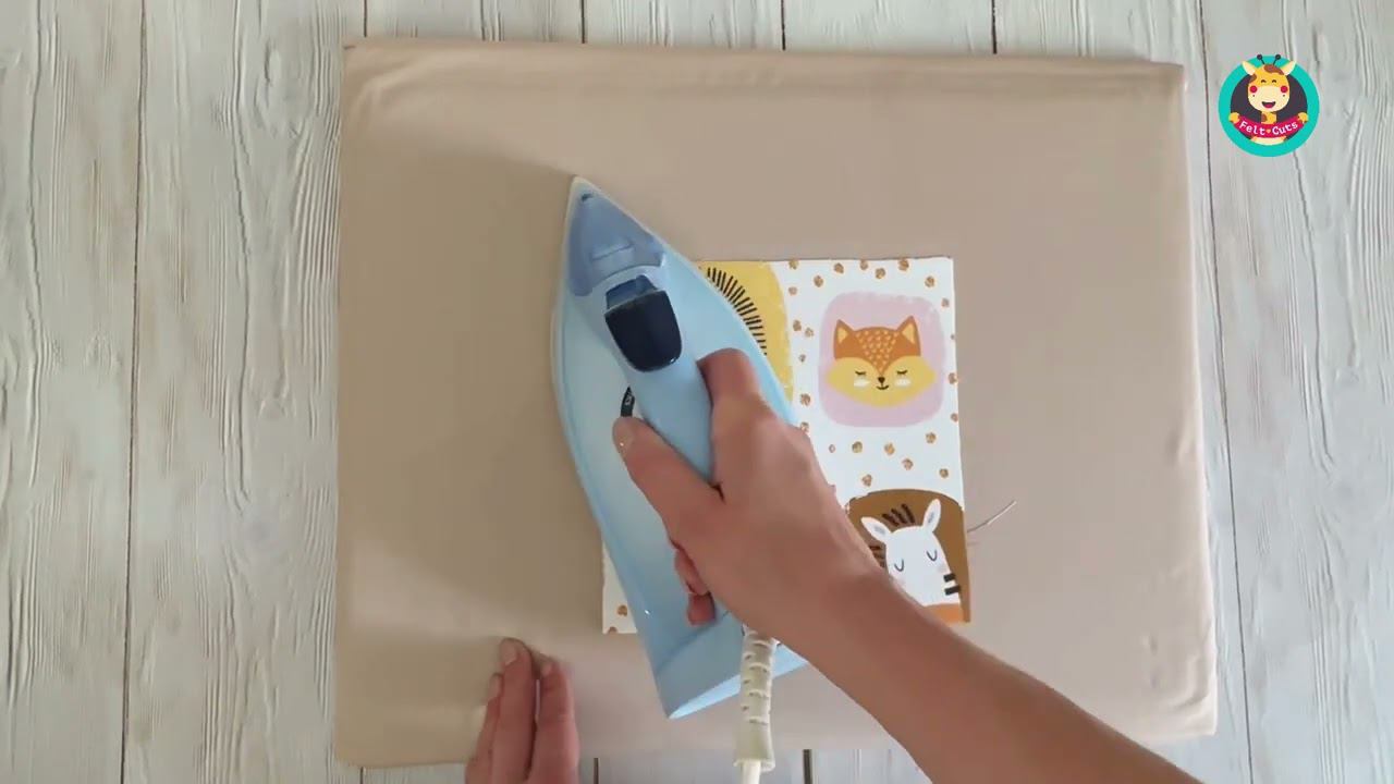 Подготовка страницы из ткани. Шьем развивающие книжки из фетра. смотреть онлайн