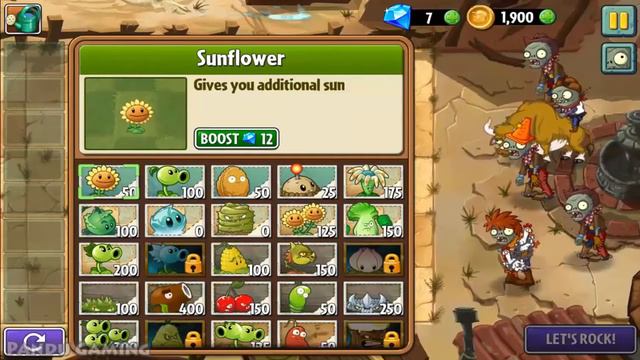 Plants vs. Zombies 2 / Wild West / Day 21-25 / Zombot War Wagon / Gameplay Walkthrough смотреть онлайн