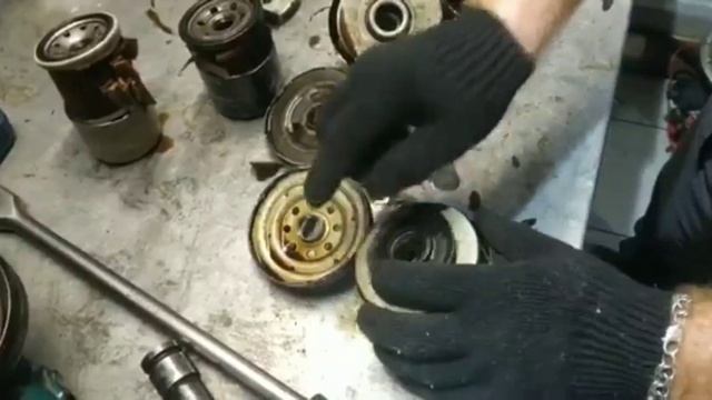 Масляные фильтра, что в внутри.