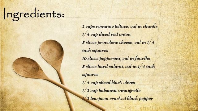 Antipasta Salad Recipe смотреть онлайн