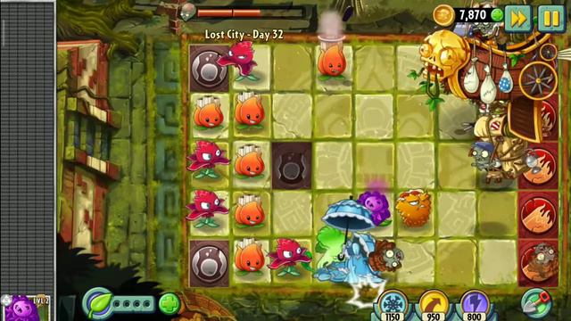 PvZ 2 Lost city (Затерянный город) день 32 БОСС смотреть онлайн