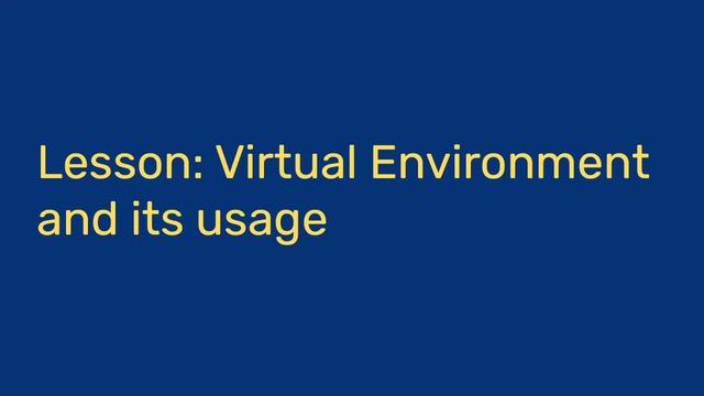 Virtual Environment and its use for Data Science Projects in Python смотреть онлайн