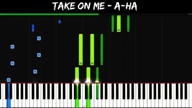 Take On Me - A-ha [Piano Tutorial] | SHEET MUSIC + MIDI 🔥 смотреть онлайн