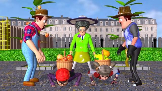 Scary Stranger 3D - Squid Game (오징어 게임) - Miss T vs 6 Neighbor Archery Number Target & Deep Hole смотреть онлайн