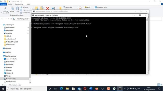 8-Instalação MongoDB v.4.4.4 + Compass v1.25.0 | variável de ambiente | C:\data\db | Windows 10 смотреть онлайн