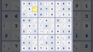 Решение сложныx судоку. Тройки.