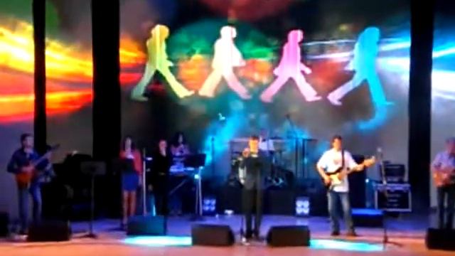 Группа "Эвергрины"(я-на бас-гитаре)-16.01.2016-"Битломания-5"- Imagine (John Lennon cover)(на рус)- смотреть онлайн