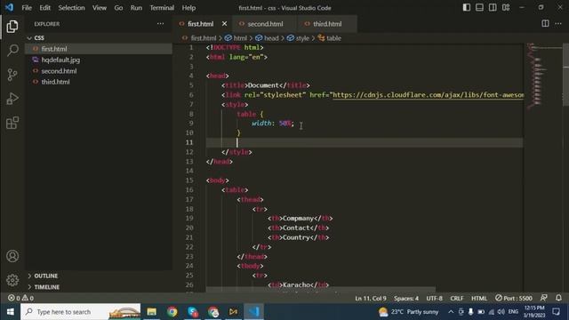 CSS Tutorials for Beginners: CSS Table Properties | Vertical Align | Col Span | Table Layout in CSS смотреть онлайн