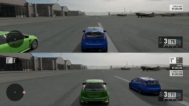300hp "Concept" Ford Fiesta RS vs Ford Focus RS смотреть онлайн
