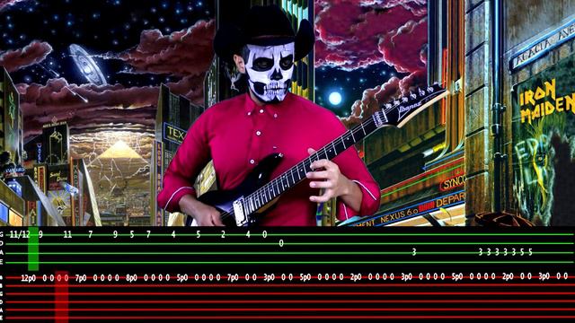 Guitar/Bass Cover : Iron Maiden - Wasted Years | ALL RIFFS SOLOS WITH TABS смотреть онлайн