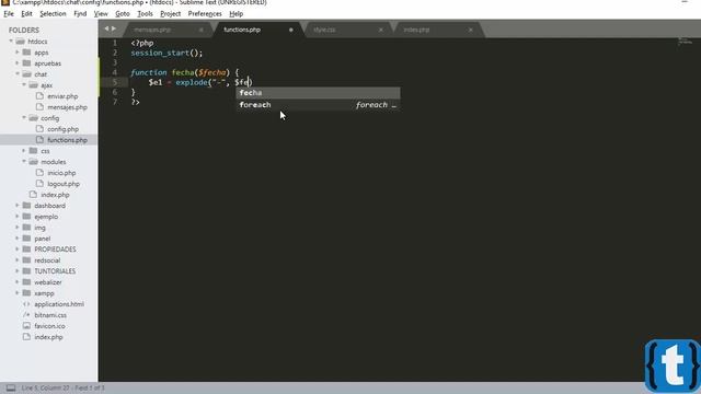 #5 - Chat - Diseño chat y cambio de fechas php mysql ajax смотреть онлайн