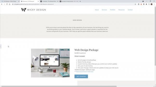 Scrolling Marquee Text (Elementor Tutorial)