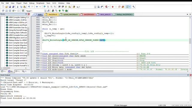LoRa SX1276 (RFM95) - пишем простой пример на Си.