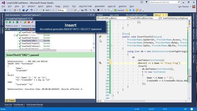 LINQ CRUD Operations by linq2db смотреть онлайн
