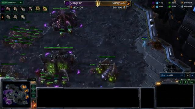 Starcraft 2 HotS Dominion Gaming Challenge Round Robin PAD vs Drolla Part 1 смотреть онлайн
