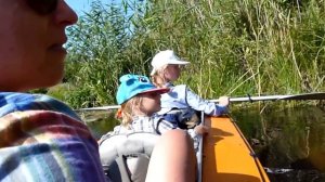 На байдарке с детьми