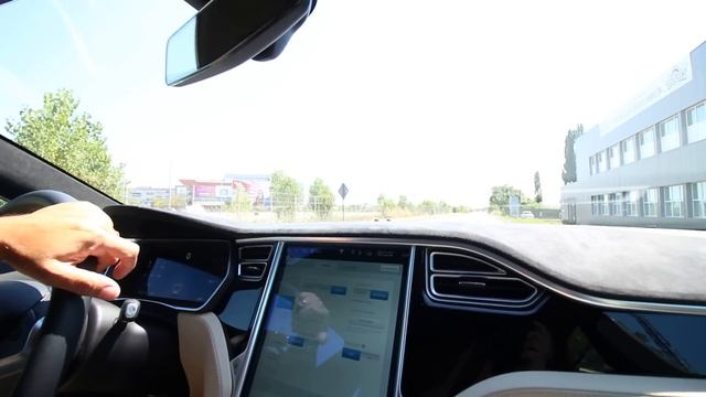 Tesla P90D model S drive test - Bucharest 23 July 2016 смотреть онлайн