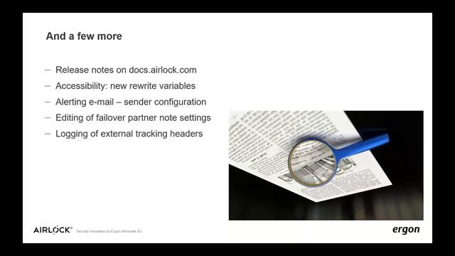 Airlock Gateway 7.6 Webinar - Feature Overview (German) смотреть онлайн