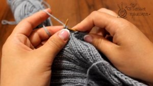 Шапочка шлем спицами для мальчика, видео